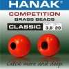 Brass Beads Hanak Competition CLASSIC Fluo Red