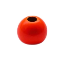 Brass Beads Hends Orange Fluo