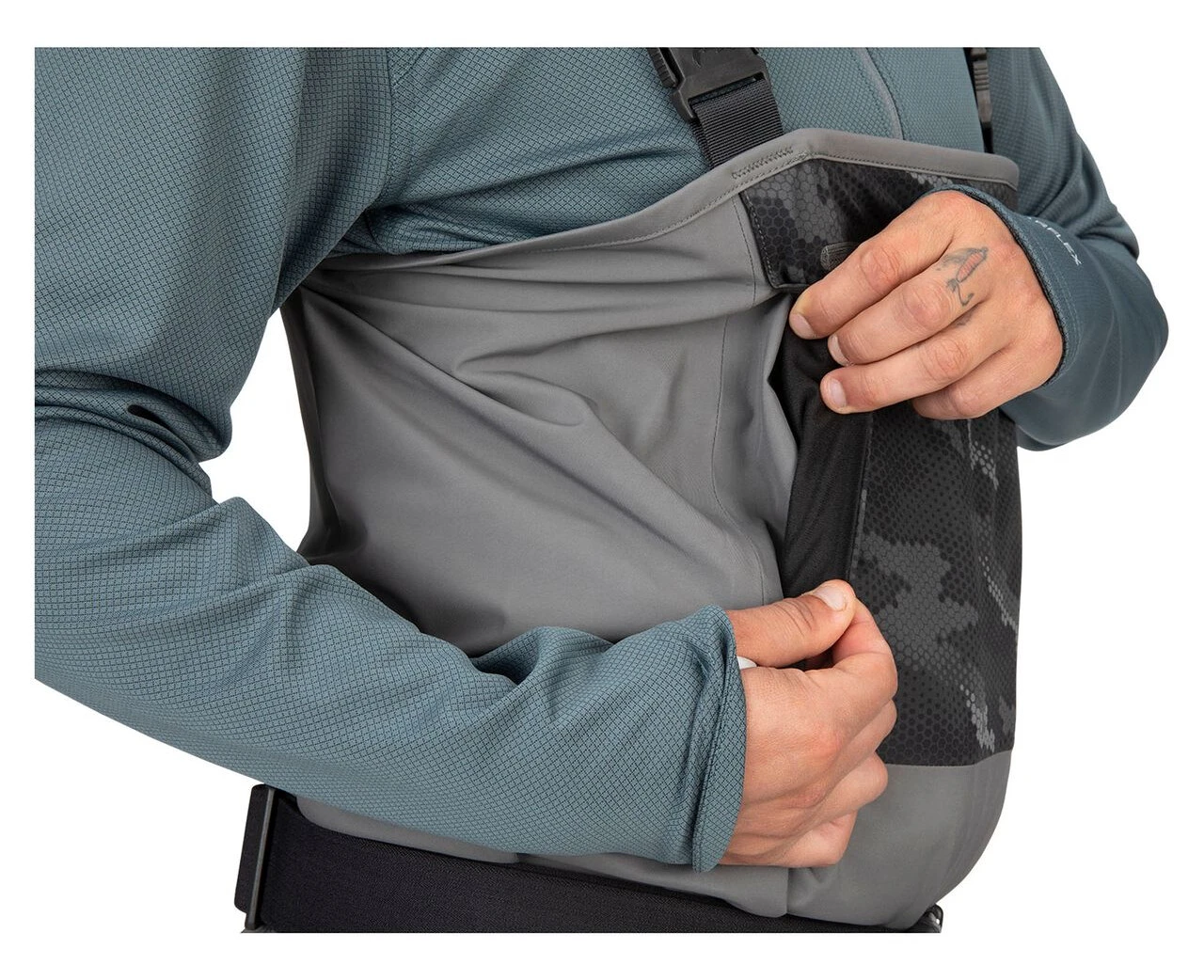 Fishing Waders Simms Guide Classic Stockingfoot Carbon 3 Fishing Waders Simms Guide Classic Stockingfoot Carbon - Image 3