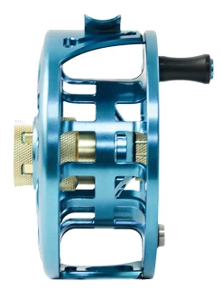 LEICHI Fly Fishing Fly Reel Leichi Shield Ice Blue & Gold -Tools Shop fly reel leichi shield ice blue gold.2