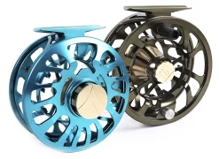 LEICHI Fly Fishing Fly Reel Leichi Shield Ice Blue & Gold -Tools Shop fly reel leichi shield ice blue gold.3