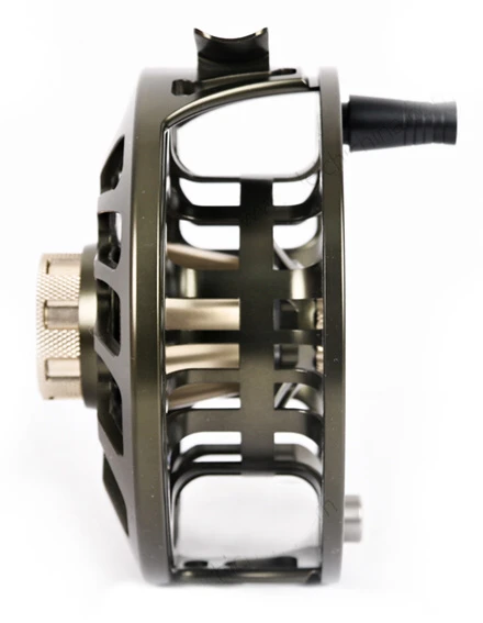 LEICHI Fly Fishing Fly Reel Leichi Shield Olive & Gold 4 LEICHI Fly Fishing Fly Reel Leichi Shield Olive & Gold - Image 4