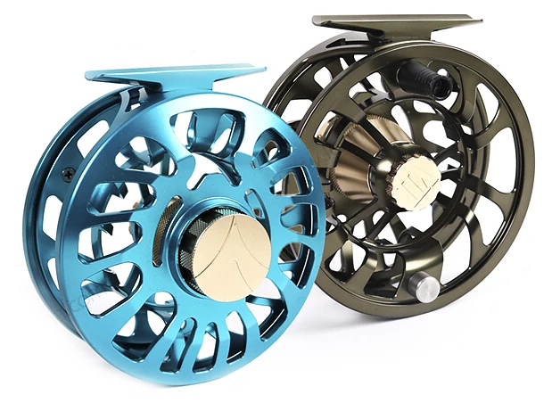 LEICHI Fly Fishing Fly Reel Leichi Shield Olive & Gold 5 LEICHI Fly Fishing Fly Reel Leichi Shield Olive & Gold - Image 5