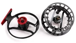 LEICHI Fly Fishing Fly Reel Leichi Superlight FMC Black & Red -Tools Shop fly reel leichi superlight fmc black red.3