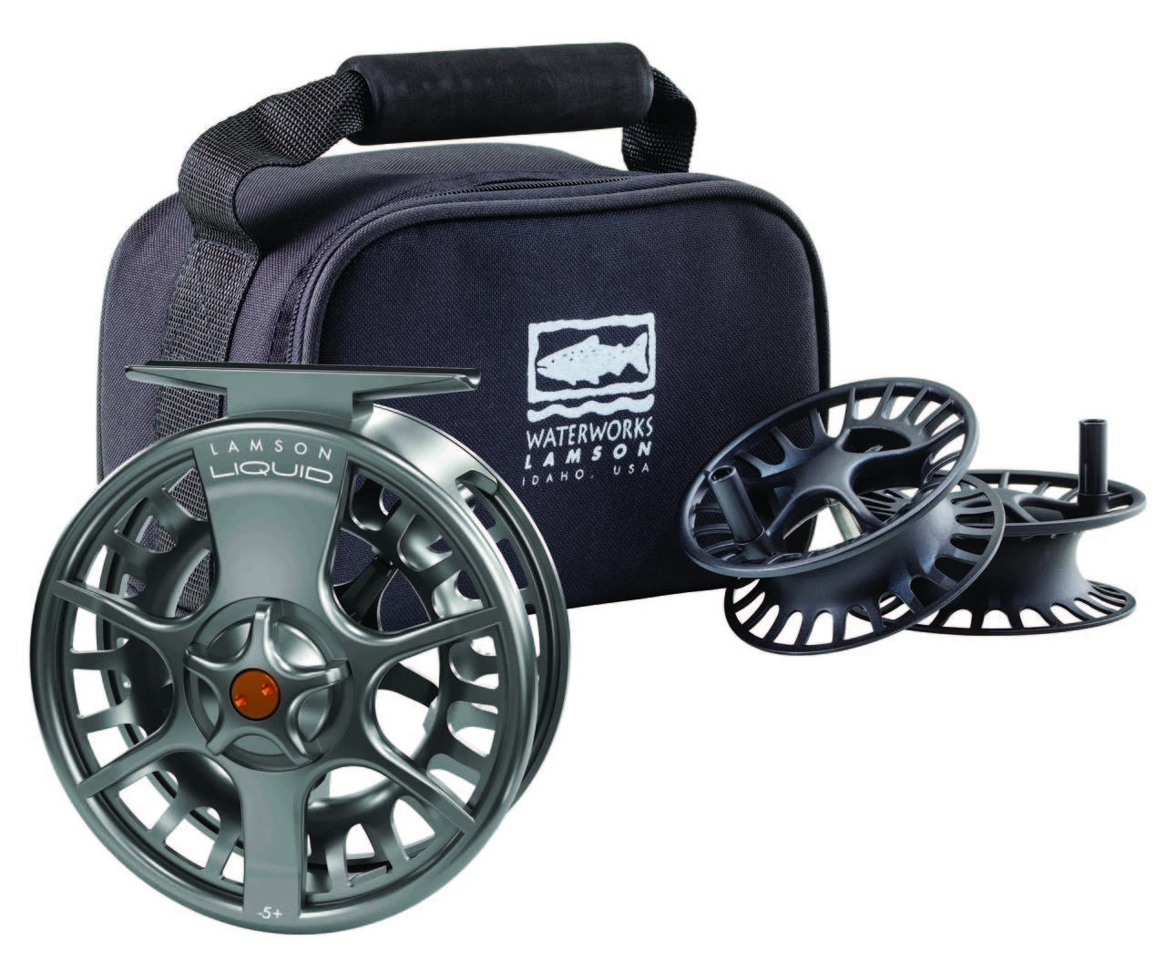 Waterworks-Lamson Fly Reel Waterworks Lamson Liquid 3-Pack Smoke 1 Waterworks-Lamson Fly Reel Waterworks Lamson Liquid 3-Pack Smoke