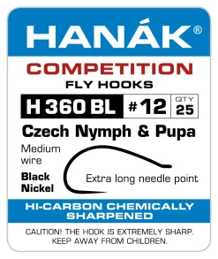 Fly Tying Hook Hanak Competition Gammarus (H360BL)
