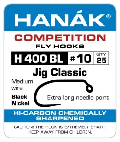 Fly Tying Hook Hanak Competition Jig Classic (H400BL)