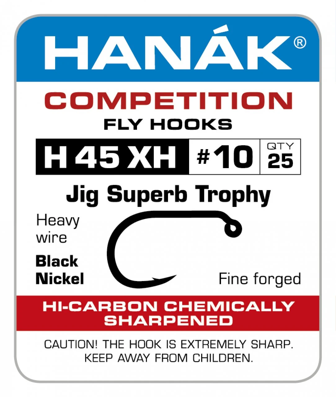 Fly Tying Hook Hanak Competition Jig Super Trophy (H45XH) 1 Fly Tying Hook Hanak Competition Jig Super Trophy (H45XH)
