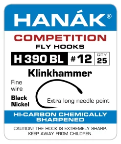 Fly Tying Hook Hanak Competition Klinkhammer (H390BL)
