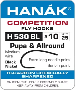 Fly Tying Hook Hanak Competition Pupa & Allround (H530BL)