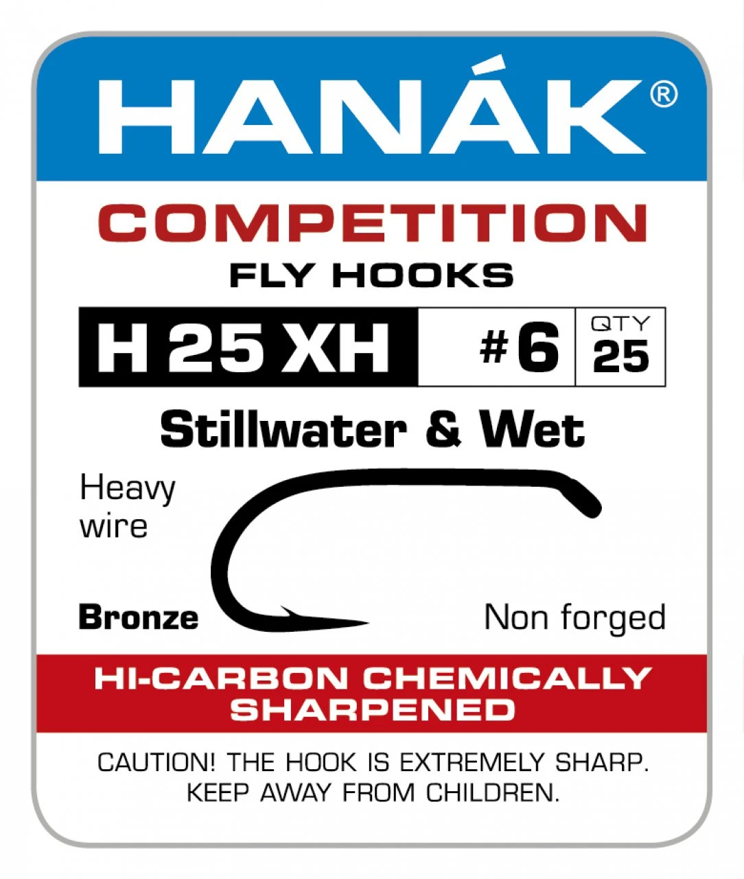 Fly Tying Hook Hanak Competition Stillwater & Wet (H25XH) 1 Fly Tying Hook Hanak Competition Stillwater & Wet (H25XH)