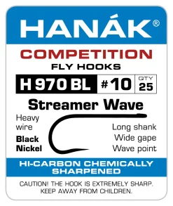 Fly Tying Hook Hanak Competition Streamer Extra (H970BL)