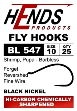 Fly Tying Hook Hends Caddis Pupa, Shrimp, Buzzer (BL547)