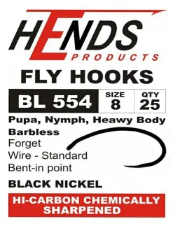 Fly Tying Hook Hends Pupa Shrimp Nymph (BL554)