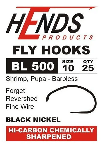 Fly Tying Hook Hends Shrimp Pupa (BL500) 1 Fly Tying Hook Hends Shrimp Pupa (BL500)