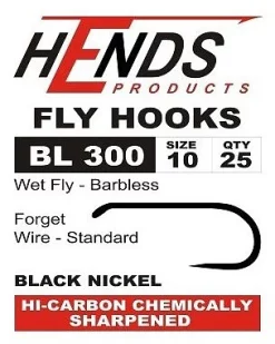 Fly Tying Hook Hends Wet Fly (BL300)