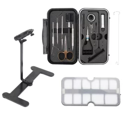 LEICHI Fly Fishing Fly Tying Travel Set Leichi Vise & Tools