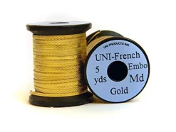 French Embossed Tinsel UNI Products 5 Yds