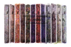 Peacock Dubbing Box Hends Mix 12 Colors