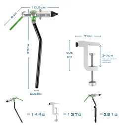 LEICHI Fly Fishing Rotary Fly Tying Vise Leichi Travel -Tools Shop rotary fly tying vise leichi travel.4