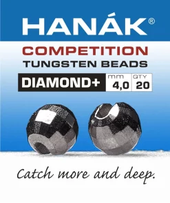 Tungsten Beads Hanak Competition Diamond+ Black Nickel