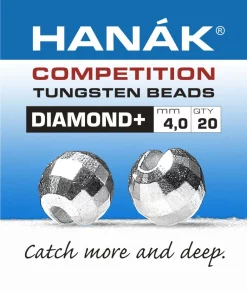 Tungsten Beads Hanak Competition Diamond+ Silver