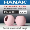 Tungsten Beads Hanak Competition FLUO+ Light Salmon Pink