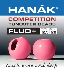 Tungsten Beads Hanak Competition FLUO+ Pink