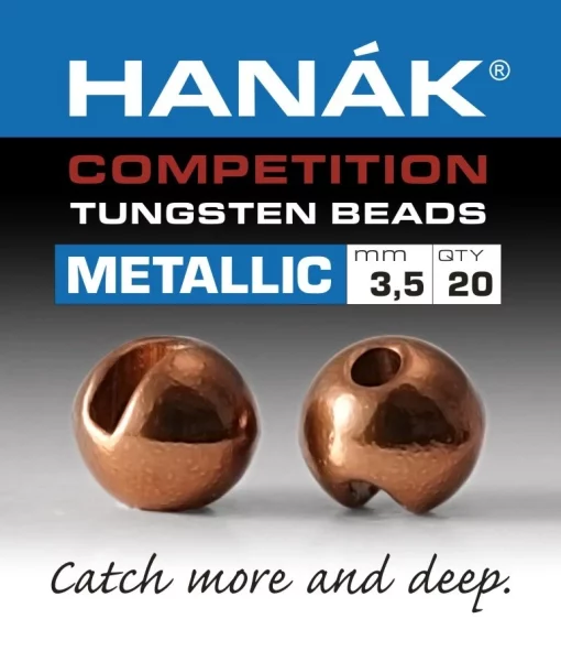Tungsten Beads Hanak Competition Metallic+ Brown -Tools Shop tungsten beads hanak competition metallic brown