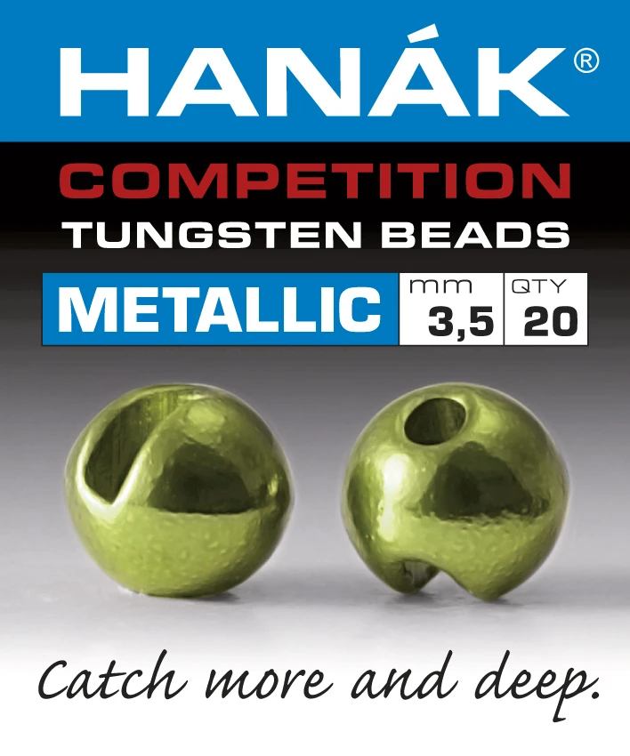Tungsten Beads Hanak Competition Metallic+ Olive 1 Tungsten Beads Hanak Competition Metallic+ Olive