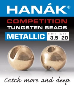 Tungsten Beads Hanak Competition Metallic+ Pink Gold