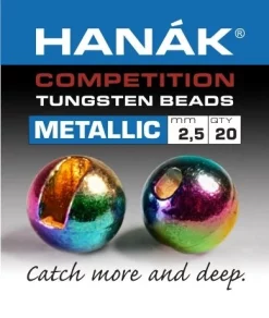 Tungsten Beads Hanak Competition Metallic+ Rainbow