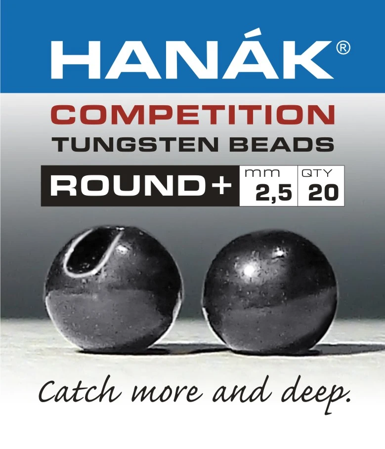 Tungsten Beads Hanak Competition Round+ Black Nickel 1 Tungsten Beads Hanak Competition Round+ Black Nickel